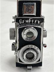 GemFlex Mini Twin Lens Camera made In Occupied Japan with leather
